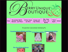 Tablet Screenshot of berryuniqueboutique.com